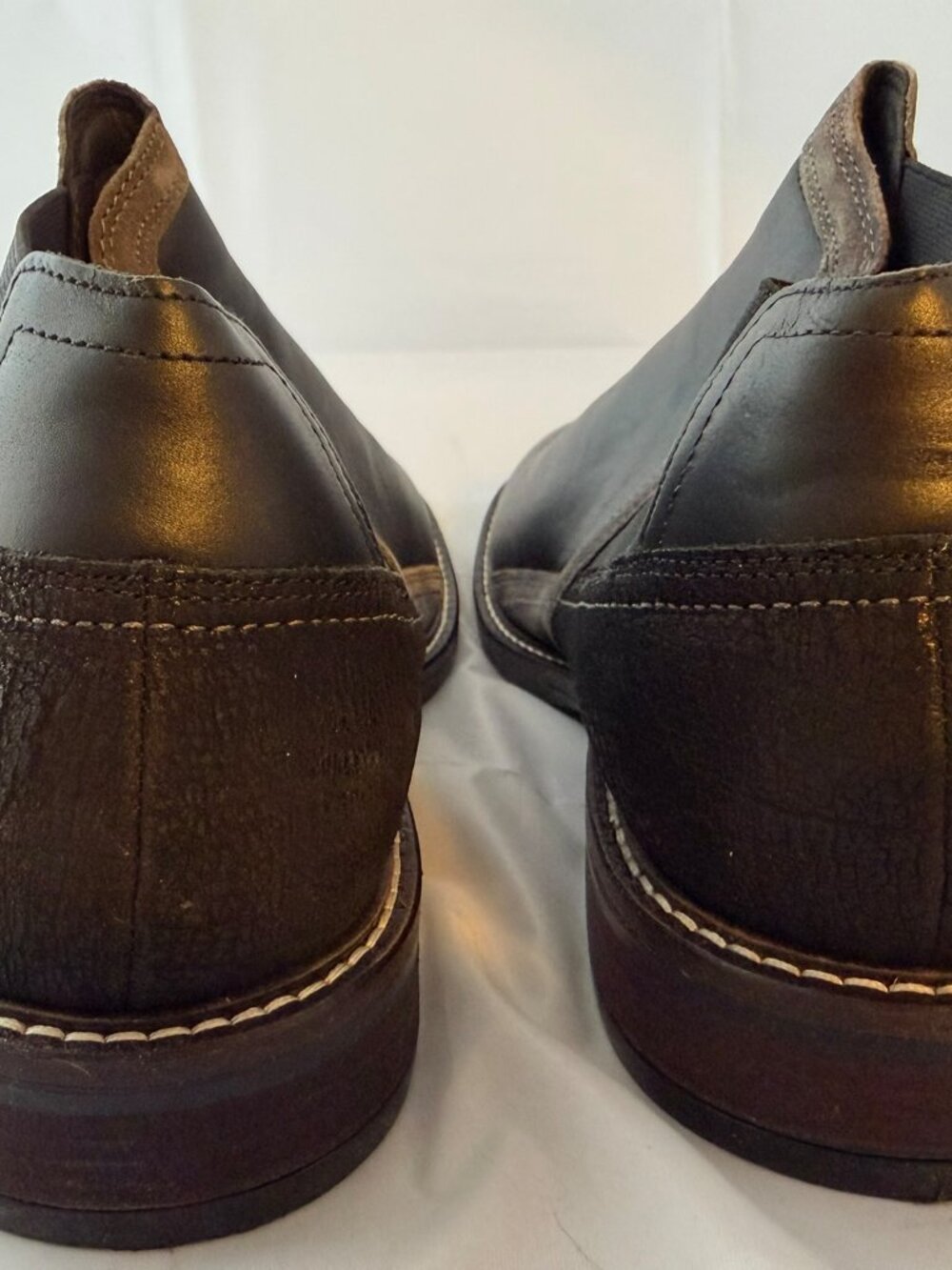 Naot  Business Boot, Black Leather/Grey Suede  Women Size 42 (11- 11.5 US)  NIB - Picture 4 of 7